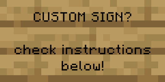 Personalized Minecraft Sign